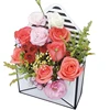 Factory price hot sales mix colors flower packaging box paper custom flower box