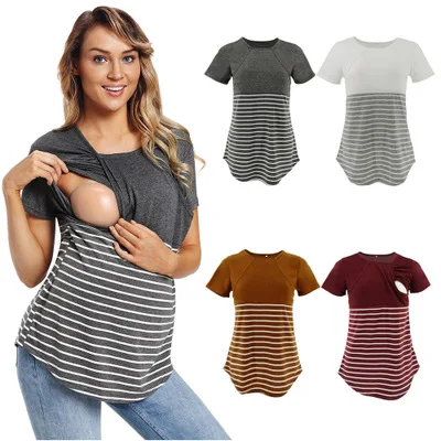 Maternity T-Shirt Women's Motherhood Maternity Tunic Tops Flattering Side Ruching Pregnancy Blouses Maternity Clothing, 4 color
Maternity T-Shirt Women's Motherhood Maternity Tunic Tops Flattering Side Ruching Pregnancy Blouses Maternity Clothing, 4 color