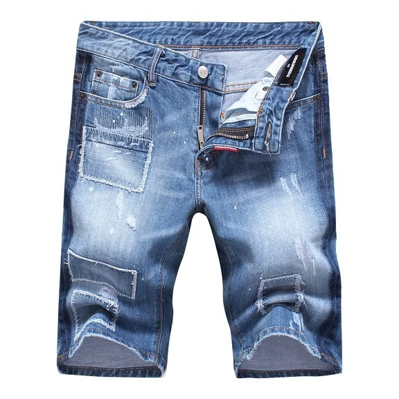 2015 Men's Jeans Shorts,Casual Straight Shorts,Fashion DSQ Brand men's Denim shorts,Hot Sale Large Size Jeans free shipping