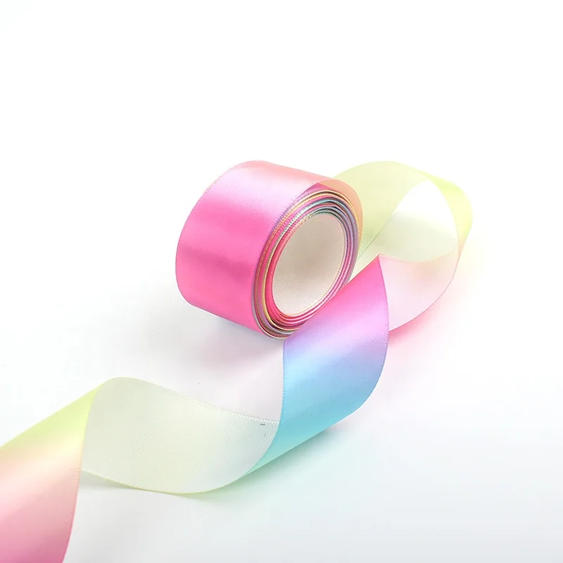 rainbow satin ribbon