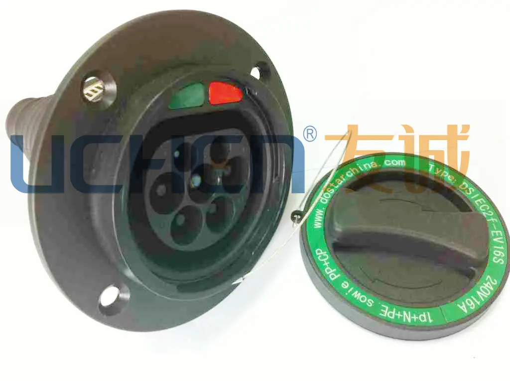 IEC62196-2 ac 250v ev connector & 62196 type 2 socket adapter