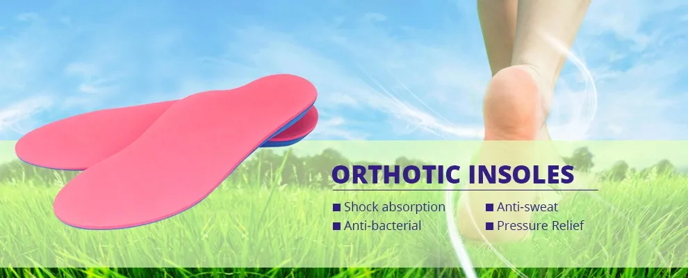 EVA Sport Footcare Orthotic Insoles for Flat Foot