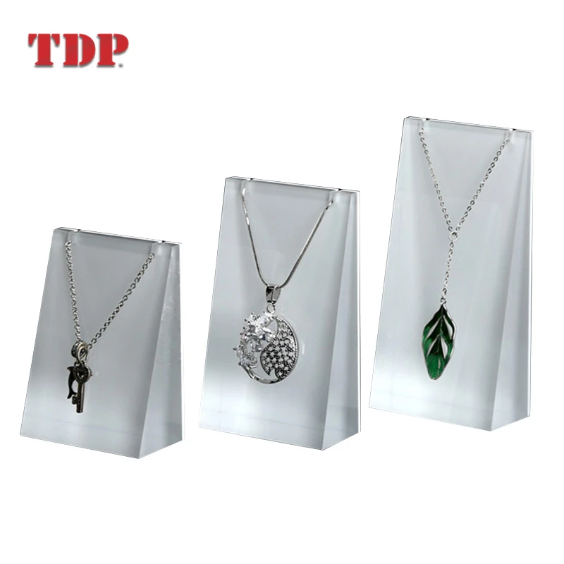 Shop Window Promotional Necklace Stand Set single Acrylic Jewelry Display Props rack
