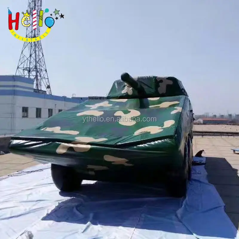 Hot sale inflatable military use replica decoy inflatable tank
