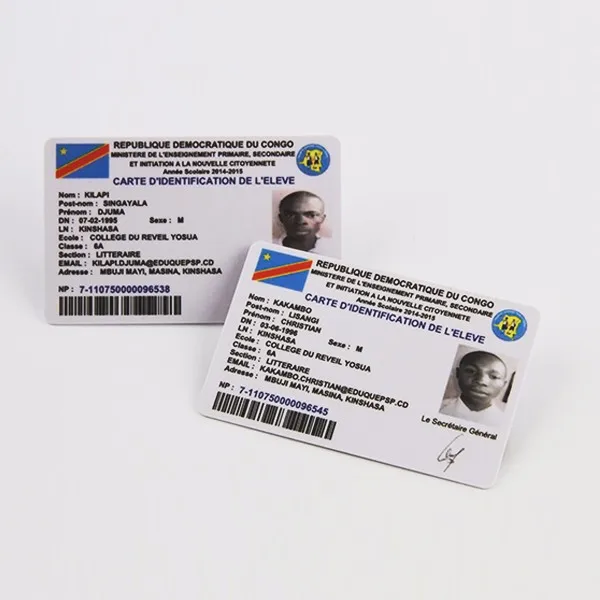 top quality professional custom printed pvc id card maker in cxj