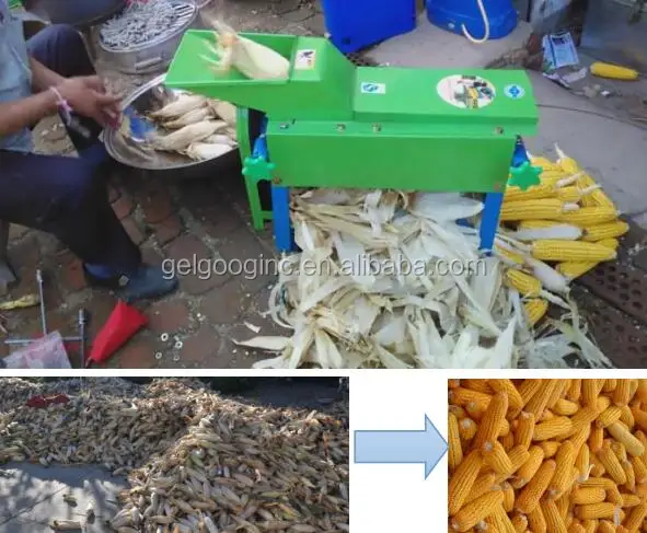 Commercial Electric New Sheller Maize Shelling Threshing Cutter Machine Seed Removing Husking Machine Fresh Sweet Corn Thresher