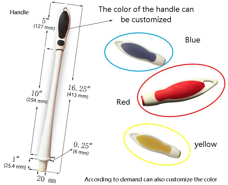 toilet plunger plactic handle