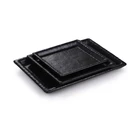 Jamie Tableware Customized Melamine Dish Matte Black Melamine Dinner Plate