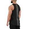 Custom Solid Color Sleeveless T-shirt Hip Hop Vest Workout Fitness Men Gym Tank Top