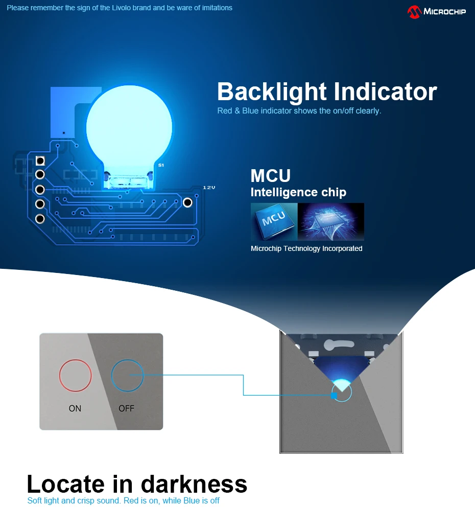 LIVOLO VL-C702Z-11Home Automation EU Standard Smart ZigBee Touch Switch - ANKUX.COM