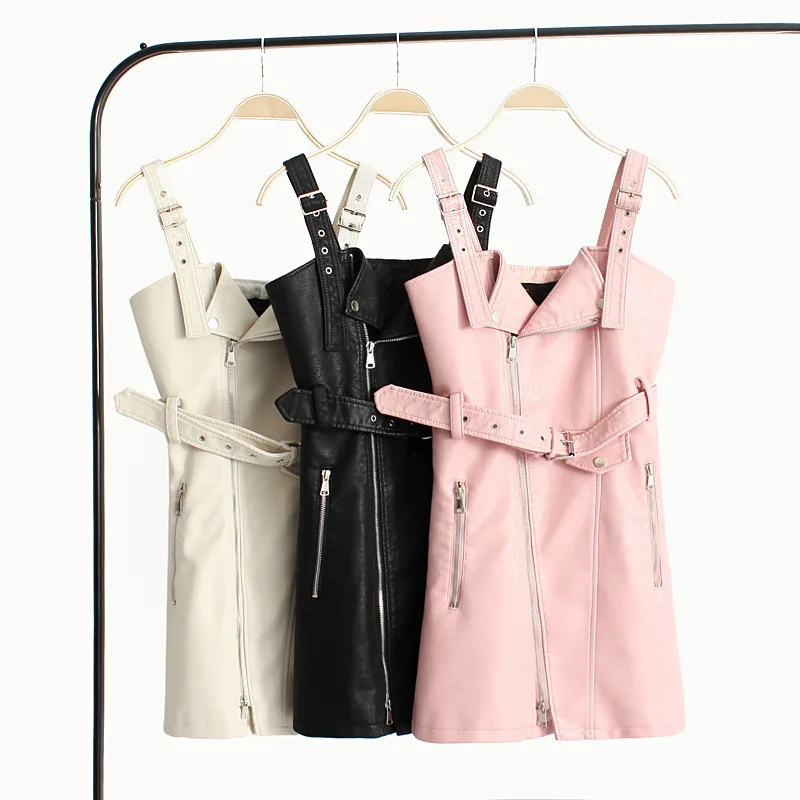 In-stock five colors fancy pu leather good price moto style with belt sexy womens dress, Denim blue
In-stock five colors fancy pu leather good price moto style with belt sexy womens dress, Denim blue