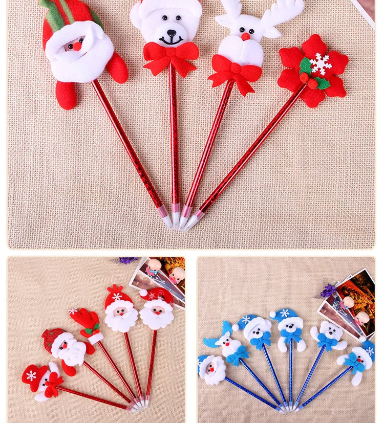 Cheap Christmas gift promotion children cartoon Christmas pen