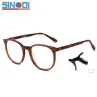 ready stock kids color acetate blue frame metal glasses men