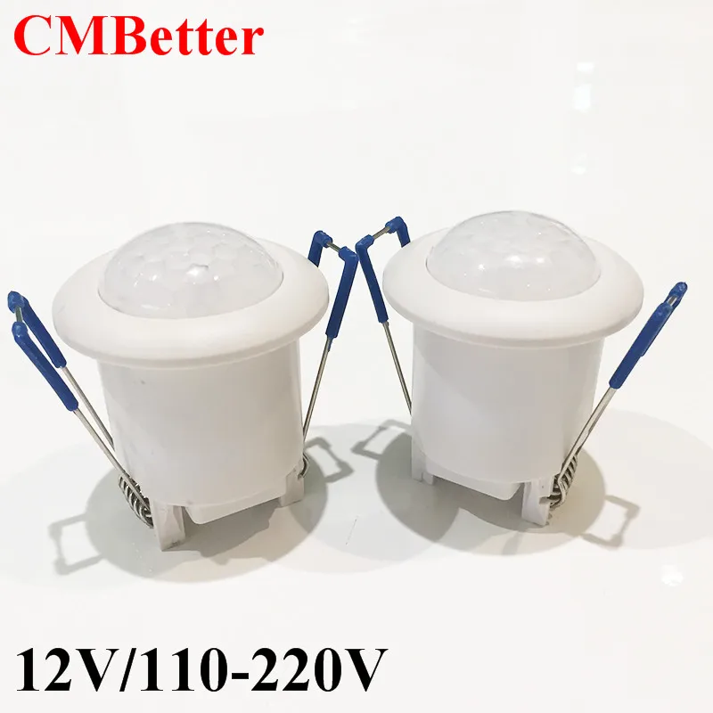 High Sensitivity PIR Motion Sensor light Switch AC220V DC12V Infrared Detector LED lamp Bulb Automatic Smart Switch ON  OFF (2)