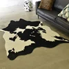 cow leather carpet artificial black and white animal carpet faux cowhide rug