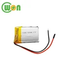 深セン卸売 3.7V 1200 2200mah のリポバッテリー 103040 リチウムポリマーバッテリーワイヤ