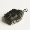 Jewelry Making Crystal Pave Glass Buddha Head Pendants New Arrival