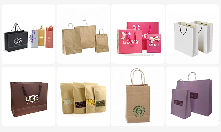 product paper bags printing (shopping / packaging / gift) size