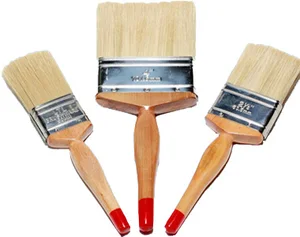 painting brush 4"" wood handle