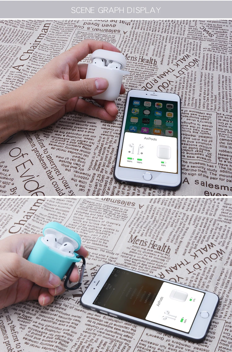 Soft Silicone Case For Air pod Shockproof Cover For Air Pod Earphone Cases Slim TWS Earphone Protector Case - ANKUX.COM