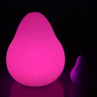 Wholesale peach shaped light glowing wireless remote beautiful small LED night lamp for decoration LED table lamp