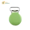 20mm round shape lime green metal suspender clips wholesale