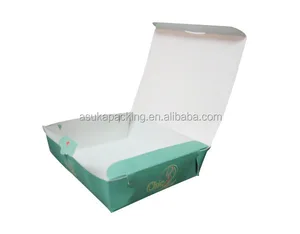 custom to go food paper box, custom cardboard lunch box