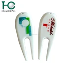 Stock wholesale plastic golf divot repair tools with custom logo