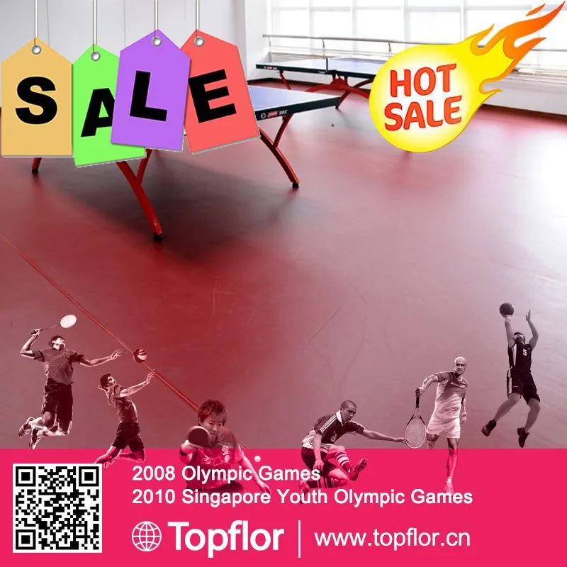 Table tennis indoor pvc flooring for table tennis pvc sport floor surface