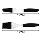 Benhaida NEW BBQ Basting Brush 2-Pieces FDA Approved Silicone Pastry Brush with Plastic Handle