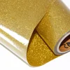 0.5x25m Hight-quality glitter heat transfer gold color PU material printing film for fabric & textile