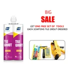 Two part epoxy resin quick drying tile adhesive for floor, tile grout for ceramic tiles gap filling