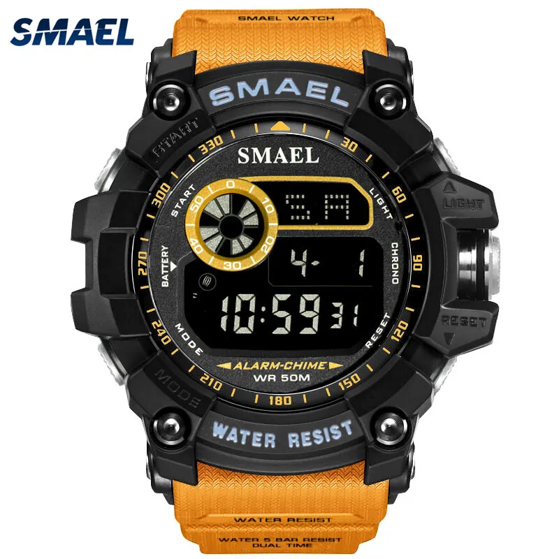Smael 8010 wrist watch cool new style smart watch, Orange;gold;army green;khaki;blue;light blue;sliver
Smael 8010 wrist watch cool new style smart watch, Orange;gold;army green;khaki;blue;light blue;sliver