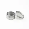 In Stock 10g 10ml Cosmetic Packaging Silver Aluminum Jar Empty Metal Eye Cream Small Round Tin Box Tin Can For Lip Balm (NAL01B)