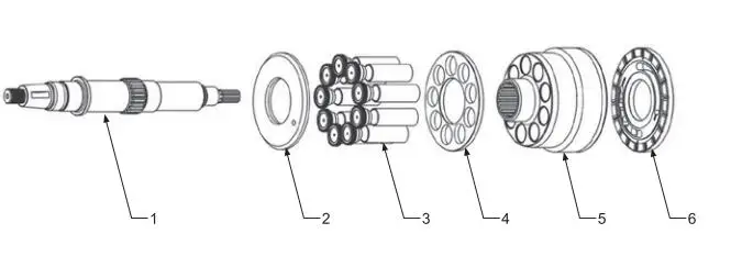 cat piston pump parts