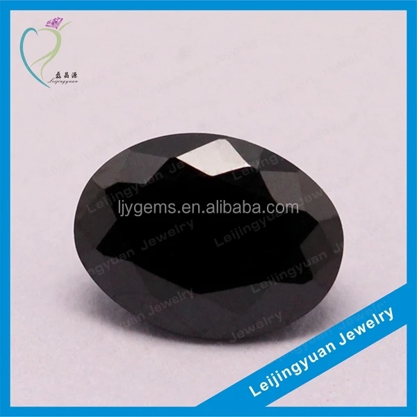 Wholesale Black Synthetic Oval Uncut Diamonds