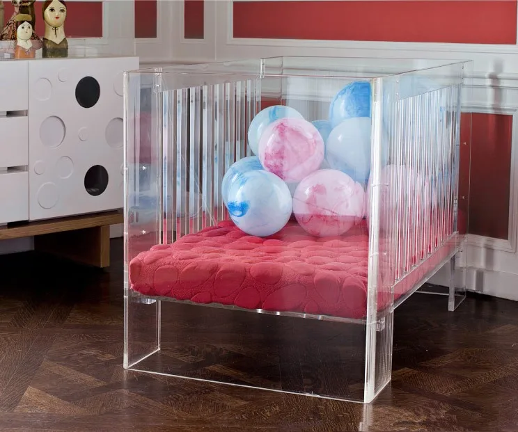 China Manufacturer Wholesale Clear Acrylic Baby Crib Style ...