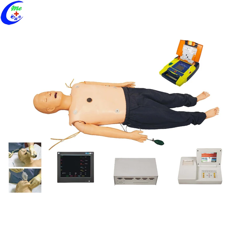 Medical Human Anatomy Skeleton Model Nursing Training Adult CPR Manikin
