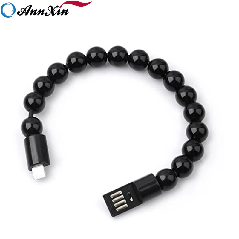 Wearable USB Charging Bracelet Beads Charging Cable Portable USB Phone Charger for iPhone Type C Micro USB Android Phones, Black/white/red/green/ blue/rose red/ yellow/purple/ pink/orange
Wearable USB Charging Bracelet Beads Charging Cable Portable USB Phone Charger for iPhone Type C Micro USB Android Phones, Black/white/red/green/ blue/rose red/ yellow/purple/ pink/orange