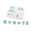 Funny baby toys with Number puzzles food contact grade silicone +PP cover