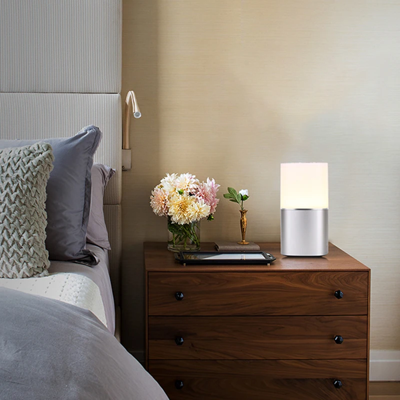 Wireless bluetooth speaker with FM Radio smart alarm clock night light portable bluetooth speaker - ANKUX.COM