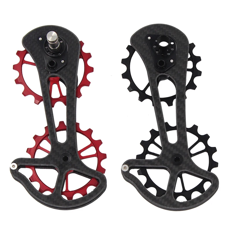 16T Carbon Fiber Bike Rear Derailleur Pulleys Jockey Wheel Ceramic Bearing Ultralight Bicycle Jockey Wheel for Shimano Ultegra, Black
16T Carbon Fiber Bike Rear Derailleur Pulleys Jockey Wheel Ceramic Bearing Ultralight Bicycle Jockey Wheel for Shimano Ultegra, Black