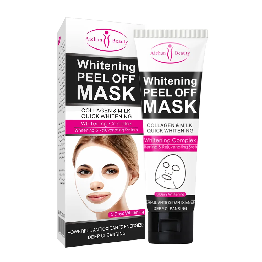 

Aichun Beauty T Area Face Care Deep Cleansing 3 Days Milk Whitening Facial Peel Off Mask With Collagen