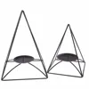 Geometric Metal Triangle Decorative Candle Holder Stand