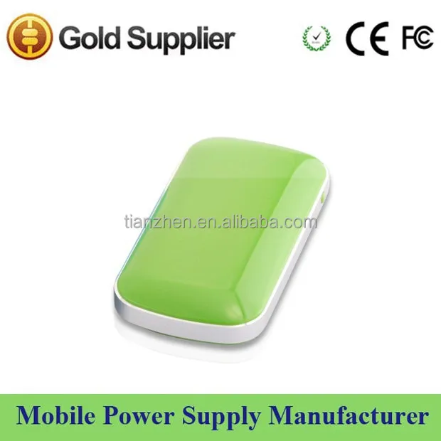 2015 best christmas gift power bank fashion jelly green 4000mah
