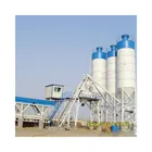 Double shaft movable ready-mixed hzs35 concrete mixer batching plant with plc control system