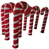 Indoor and outdoor colorful fiberglass candy cane for Christmas decoration