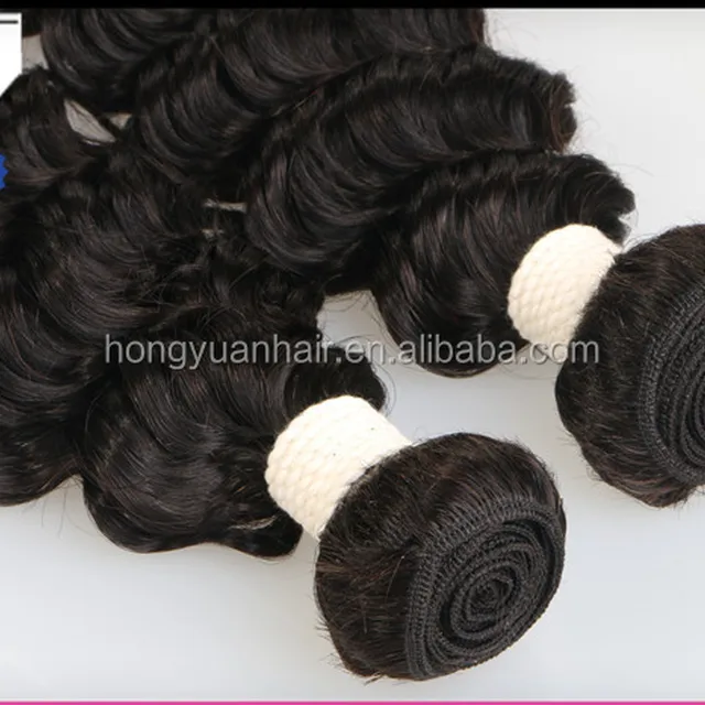 grade 6a virgin peruvian remy hair loose deep wave weave hair