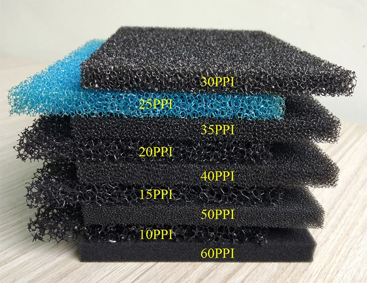 Super Quality 10 60 Ppi Open Cell Reticulated Blasting Polyurethane Filter Foam Buy 10 60 Ppi