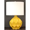 yellow ceramic table lamp